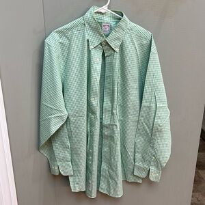 Green Striped Men's Shirt